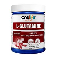 OneLife L-Glutamine Post Workout Recovery Powder Dietary Supplement (Unflavored, 250 gm)