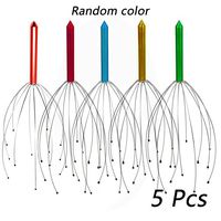 AStorePlus® Portable Hand Held Scalp Head SPA Massager Equipment Stress Relax, 5 Pcs