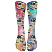 Taco Skull In Space Men & Women Athletic Socks Long Stockings Fit To SIZE 6-10