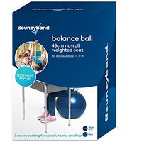 Balance Ball - No-Roll Weighted Seat is a Flexible Chair for School, Office or Home (Small, Dark Blue)