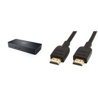 Dell USB 3.0 Ultra HD/4K Triple Display Docking Station (D3100) & AmazonBasics High-Speed HDMI Cable, 6 Feet, 3-Pack