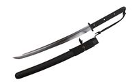 Musashi - Morden Tactical Wakazashi 1060 high Carbon Steel Clay Tempered Samurai Short Sword Wakazashi