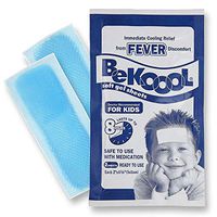Be Koool Kids 8 Hour Soft Gel Sheets w/Cooling Relief Fever Reducer - 24 Individual Sheets"Bulk Packed"
