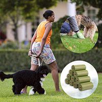 etateta Small Trash Bags 8 Rolls Biodegradable Garbage Bags Unscented Leak Proof Compostable Bags Wastebasket Liners for Office,Home,Bathroom, Bedroom,Car,Kitchen,Pet（Green） masterwork