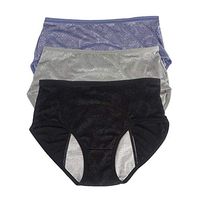 Youc-US Women Menstrual Period Panties Menstrual Underwear Jacquard Easy Clean Panties US Size XXS-4XL/11