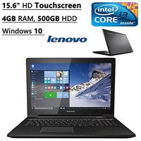 Lenovo G50 15.6-inch Laptop ( 2.2 GHz Intel Core i3, 4 GB DDR3, 500 GB, Windows 10), Black