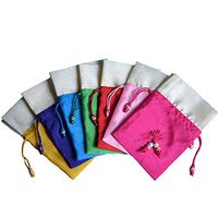 TooGet Sachet Gift Bags Empty Bags Ice Silk Fabric Bags Drawstring Cotton Bags 4x6 Inch for Potpourri Packing,6-Pack