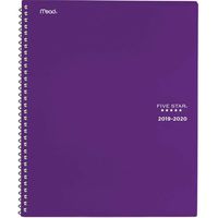Five Star Student 2019-2020 Academic Year Weekly & Monthly Planner, Large, 8-1/2" x 11", Customizable, Purple (CAW65159)