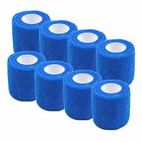 PartyYeah Pack of 8 Non-Woven Self Adhesive Wrap Bandages, Strong Elastic Self Adherent Cohesive Tape Bandages Rolls