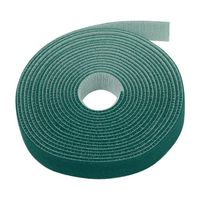 TNP Hook and Loop Tape Strap Cable Ties Fastener (Green) (15 Feet) - Sticky Self Adhesive Nylon Fabric Roll Wrap 0.75" Wide 5 Yards Reusable for Cutting Custom Length Cord Wire Fastening