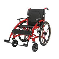 Wheelchair Medical Equipment Aluminum Alloy for The Elderly, Folding Disabled Trolley Travel Scooter, Suitable for The Disabled, The Elderly Wide for Adults Elderly