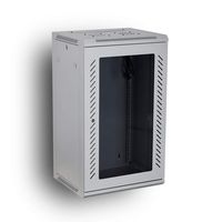 Kenuco 15U Wall Mount Rack Server Cabinet Data Network Enclosure 19-Inch Server Network Rack with Locking Glass Door 16-Inches Deep (WHITE 15U)