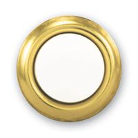Heath Zenith SL-455-02 Wired Replacement Button, Gold Rim with Lighted Pearl Center