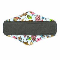 10 Inch Regular Charcoal Bamboo Mama Cloth/ Menstrual Pads/ Reusable Sanitary Pads (Birds)