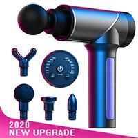 Muscle Massage Gun 45dB Quiet with 6 Speed 4 Heads Powerful Deep Tissue Percussion Massager for Relieve Muscle Soreness and Stiffness