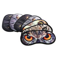 Tangc Cute Animal Travel Covers Sleeping Cat Eye Mask Blindfold Relax Sleep Eye-shade (sent at random)