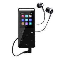 JmeGe S16 MP3 Player, 16 GB MP3 Player with Bluetooth 4.2,Support up to 128GB Voice Recorder Touch Button with Screen HiFi Lossless Sound Music Player with FM Radio