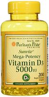 Vitamin D3 5,000 IU Bolsters Immunity by Puritan's Pride for Immune System Support and Healthy Bones and Teeth 100 Softgels