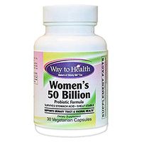 Womens 50 Billion Probiotic Formula - 30 Vegetarian Capsules - Dairy & Gluten Free