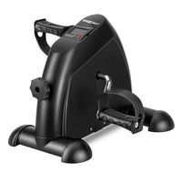 Wonder Maxi Under Desk Bike Pedal Exerciser w/LCD Screen Display, Portable Mini Cycle Exercise Bike for Leg/Arm Pedal (Black)
