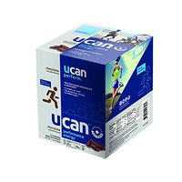 UCAN Performance Pre-Workout Energy Powder + Protein Packets with SuperStarch, Chocolate - Vegan, No Added Sugar, Gluten Free, Keto Friendly, Gentle on Stomach - 12 Count