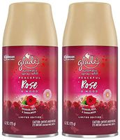 Glade Automatic Spray Refill - Limited Edition Holiday Collection - Peaceful Rose & Wood - Net Wt. 6.2 OZ (175 g) Per Refill Can - Pack of 2 Refill Cans