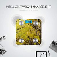 LYAOE Bluetooth Body Fat Scale Ginkgo Shrine Outer Garden Ginkgo Row Smart Wireless Scale with LCD Display Measuring Body Weight Bmi and Health Digital Scale