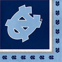 20-Count NCAA Paper Lunch Napkins, North Carolina Tar Heels