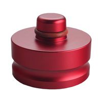 DEWHEL Jack Lift Point Pad Adapter Aluminum for Tesla Model X Chassis -Safely Raising Vehicle - Protects Car Jack from Damaging Tesla Battery (Red, 1 pc)