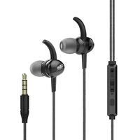WRZ I7 Earphones in Ear Headphones Wired Earbuds Noise Isolating Stereo Headsets with Microphone Volume Button Control for iOS Android Smartphone Cellphones Laptop Tablet PC Computer - Black