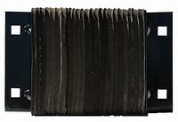 Durable Standard Laminated Rubber Heavy Duty Dock Bumper, Horizontal Mount, 4 1/2" x 10" x 14"