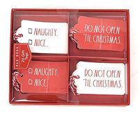 Rae Dunn 20 Count Gift Tags Holiday Christmas (Naughty Nice)