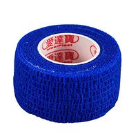 Pack of 3 Rolls Waterproof Self Adhesive Bandage Tape Finger Joints Wrap Sports Care (1inch*6yds, Blue)
