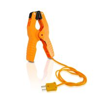 Pipe Clamp Temperature Probe Tool - Type-K Pipe Clamp Adapter Thermocouple Probe for External Meter or Gauge Device Like Digital Multimeters and Clamp Meters, Measures Temperature - Pyle PCTL01