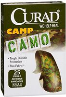 Curad Camp Camo Bandages One Size Brown 25 Each (Pack of 4)