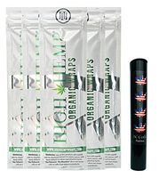 Herb Airtight Pocket Protector with Organic Natural Hemp Wraps Vegan Non-GMO 5 Count DC Crafts Nation - Flag Leaf