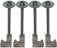 (4 Pack) Easy Mount - Truck Tool Box J Clamps - Aluminum Tie Downs