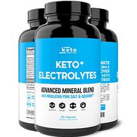 Keto Electrolyte Supplement - Electrolytes and Trace Minerals for Low-Carb Keto Diet - Leg Cramp Relief, Hydration, Energy, Ketosis - Sodium, Potassium, Magnesium, Calcium - Keto Friendly Pills 120ct