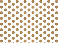 Gold and White Polka Dot Tissue Paper - 24 X-Large Sheets 20 Inch by 30 Inch