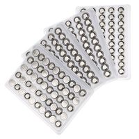 Baisidai 500 Pieces LR44 A76 L1154 AG13 357 SR44 G13 1.5V Alkaline Coin Button Cell Battery
