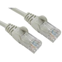 rhinocables Cat 5e Cat5e Ethernet RJ45 High Speed Network Cable Internet Fast Speed Lead (16ft 5in, Grey)