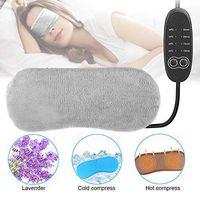 Lavender Eye Mask for Sleeping, Heated Eye Mask Warm Steam Dry Eye Mask Electric Adjustable Temperature Heating Hot Eye Mask for Relieving Blepharitis Dry Eyes, Puffy and Tired Eyes
