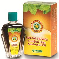 03 Boxes - Golden Star Medicated Oil - Dau Xoa Sao Vang 5ml - Danapha Vietnam