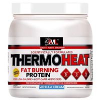 Advanced Molecular Labs - Thermo Heat Protein, Fat Burning Protein, for Low-Calorie & Low-Carb Keto Diets, Vanilla Cream, 20 oz
