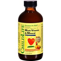 ChildLife Essentials Multi Vitamin and Mineral for Infants, Babys, Kids, Toddlers, Children, and Teens Natural Orange/Mango Flavor, 8 Ounce (Pack of 2)