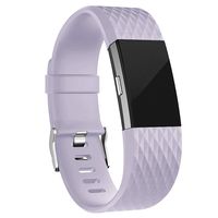 iGK Replacement Bands Compatible for Fitbit Charge 2, Adjustable Replacement Bands with Metal Clasp Special Edition Lavender Large