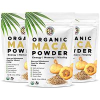 Earth Circle Organics - Organic Peruvian Mighty Maca Root Powder | Natural Superfood | Ideal for Men & Women | Helps with Energy, Hormone, Weight & Women's Fertility USDA Organic, Kosher, Raw & Vegan