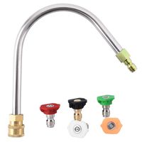 Twinkle Star Pressure Washer Gutter Cleaner Attachment with 5 Spray Nozzle Tips, 4000 PSI