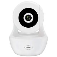 Wireless Camera 1080P HD Monitor Home Dome Camera Pet Monitor WiFi Mobile Phone Monitor Indoor Night Vision 360° Panorama（White）