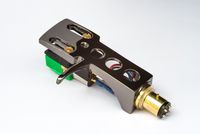 Titanium plated Headshell, mount, Audio Technica cartridge and Elliptical Stylus for Kenwood KD-2070, KD-5077, KD-550, KD-3100, KD-2055, L07D, KD-3077, KD-600, KD-500, PU-400, - MADE IN ENGLAND